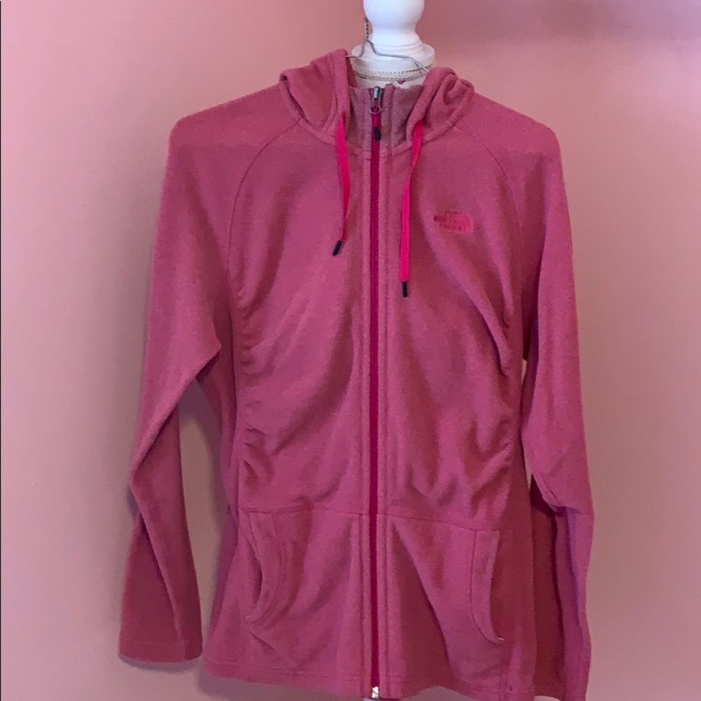 The North face fleece zip up jacket